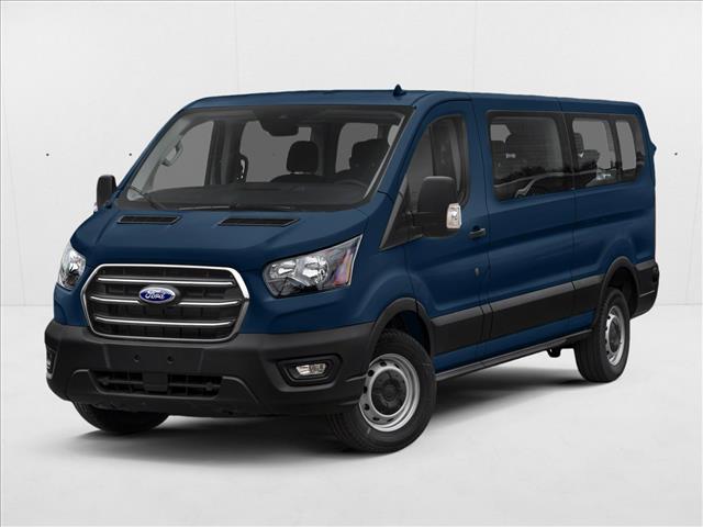 Blue Jeans Metallic 2021 Ford Transit Passenger 350 XLT Low Roof LB AWD Van All-Wheel Drive Automatic