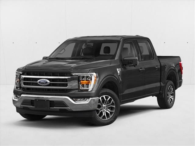 Gray 2021 Ford F-150 Lariat SuperCrew 4WD Pickup Truck Four-Wheel Drive Automatic