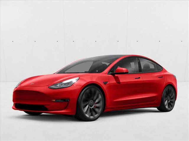 Red Multi-Coat 2021 Tesla Model 3 Long Range AWD Sedan All-Wheel Drive Automatic