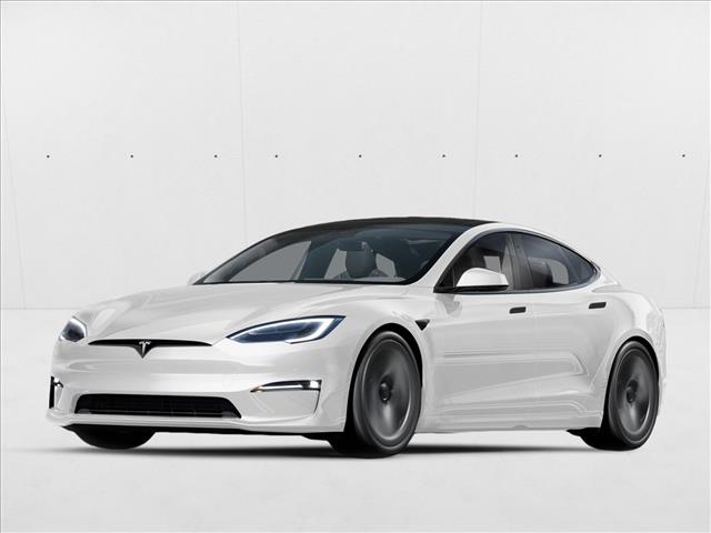 Pearl White Multi-Coat 2021 Tesla Model S Sedan All-Wheel Drive Automatic