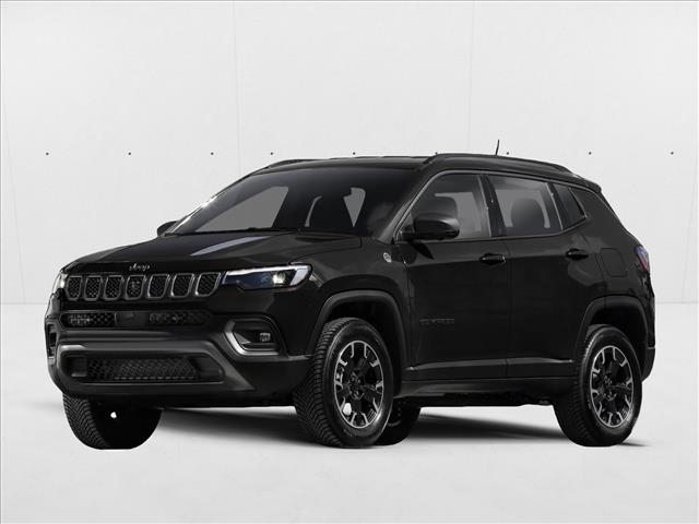 Diamond Black Crystal Pearlcoat 2022 Jeep Compass SUV / Crossover Four-Wheel Drive 9-Speed Automatic