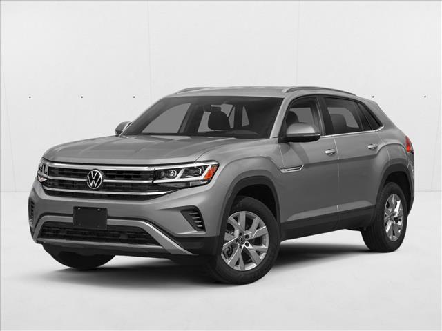 Pure Gray 2022 Volkswagen Atlas Cross Sport V6 SEL R-Line 4Motion AWD SUV / Crossover All-Wheel Drive 8-Speed Automatic