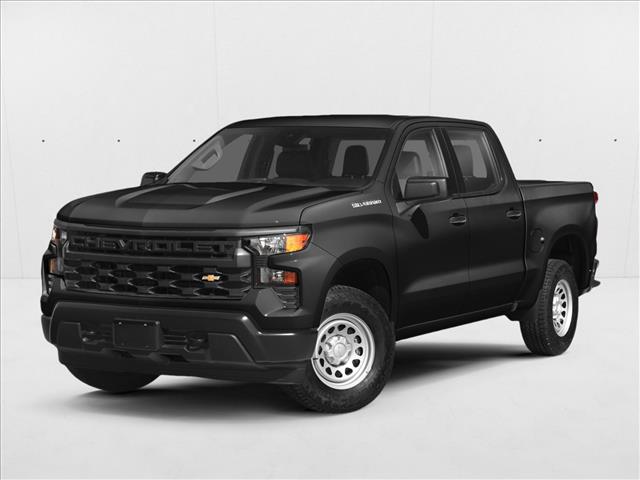 Black 2023 Chevrolet Silverado 1500 Custom Trail Boss Crew Cab 4WD Pickup Truck Four-Wheel Drive 8-Speed Automatic