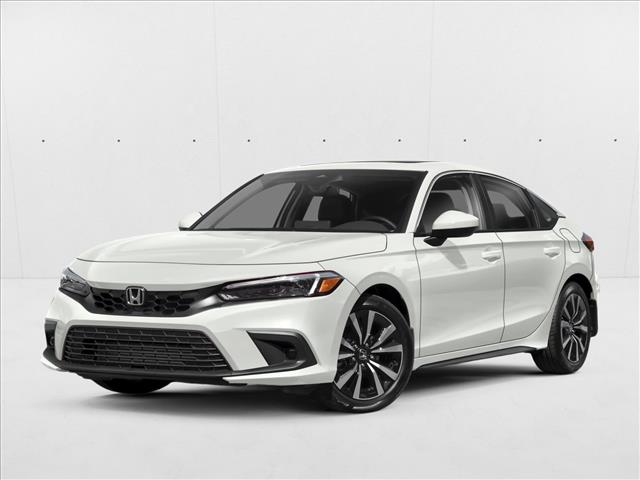 Gray (Platinum White Pea) 2023 Honda Civic Hatchback EX-L FWD Hatchback Front-Wheel Drive Automatic