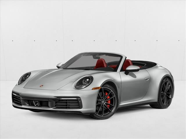 Gt Silver Metallic 2024 Porsche 911 Convertible Rear-Wheel Drive Automatic