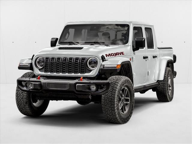 White 2024 Jeep Gladiator Mojave X Crew Cab 4WD Pickup Truck Four-Wheel Drive 6-Speed Manual