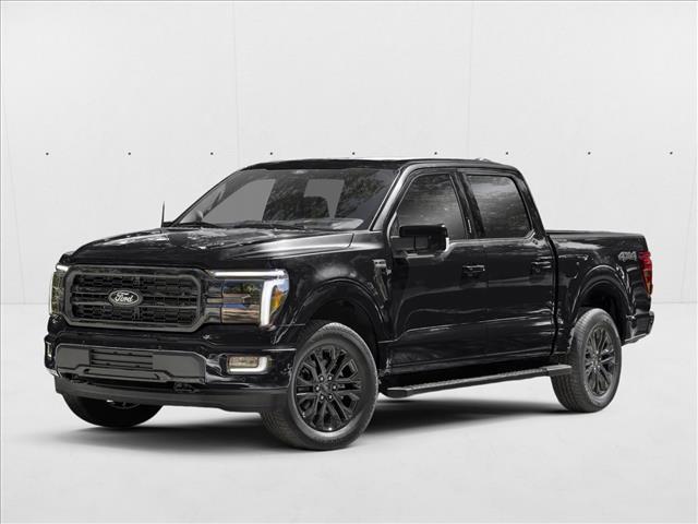 Agate Black Metallic 2024 Ford F-150 Lariat SuperCrew 4WD Pickup Truck Four-Wheel Drive Automatic