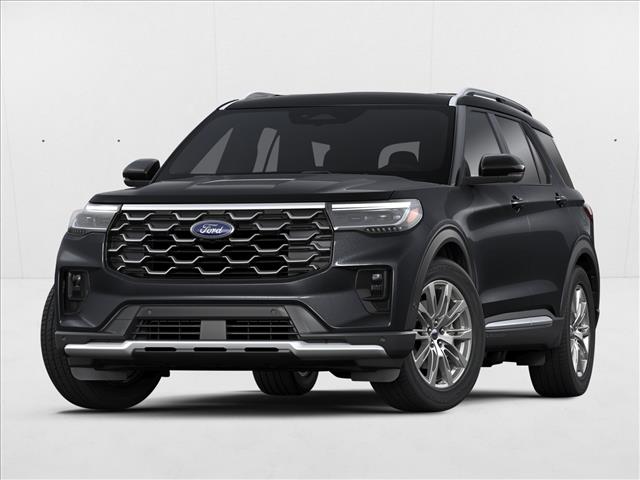 Agate Black Metallic 2025 Ford Explorer Platinum AWD SUV / Crossover All-Wheel Drive Automatic