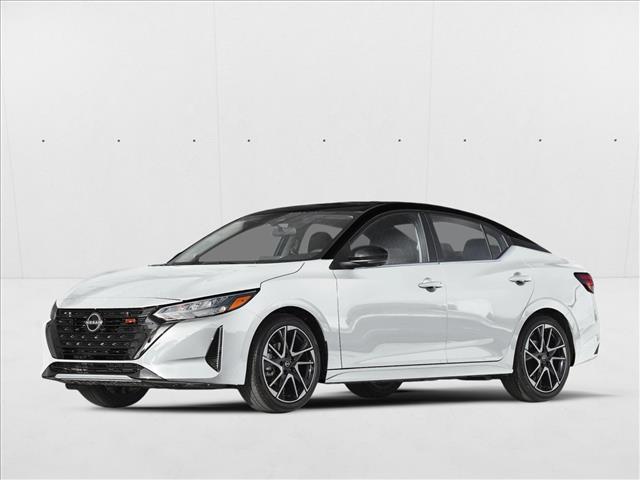 Aspen White Tricoat/Super Black 2025 Nissan Sentra Sedan Front-Wheel Drive Automatic