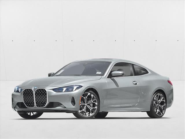 Gray (Skyscraper Grey Metallic) 2025 BMW 4 Series Coupe Rear-Wheel Drive Automatic