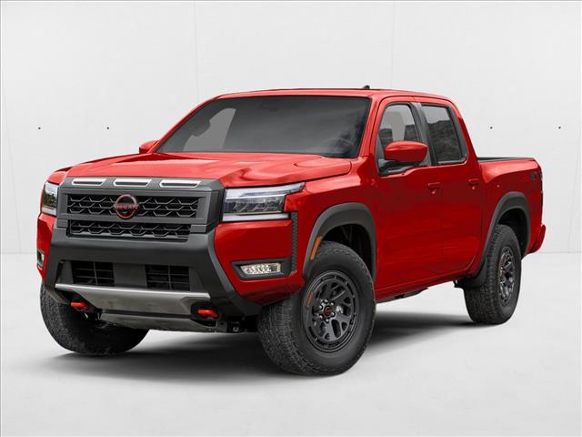 Red Alert 2025 Nissan Frontier PRO-4X Crew Cab 4WD Pickup Truck Four-Wheel Drive Automatic