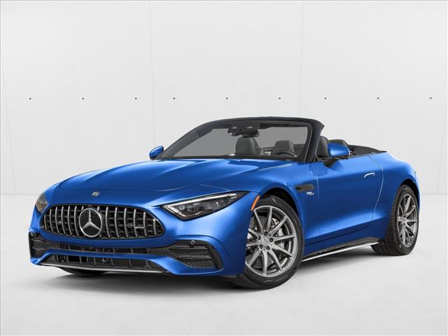 Starling Blue Metallic 2025 Mercedes-Benz SL-Class AMG SL 43 RWD Convertible Rear-Wheel Drive Automatic