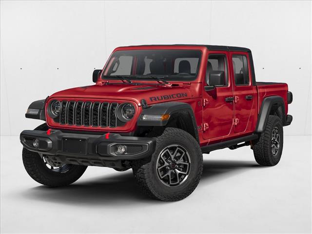 Firecracker Red Clearcoat 2025 Jeep Gladiator Rubicon Crew Cab 4WD Pickup Truck Four-Wheel Drive 8-Speed Automatic