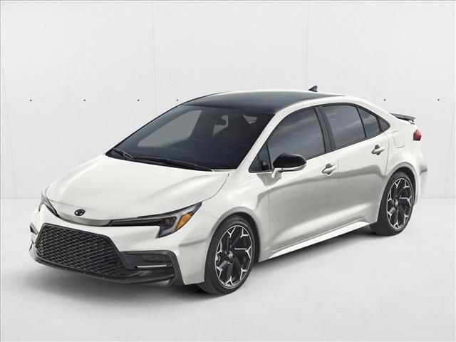 Ice Cap/Midnight Black Metallic 2025 Toyota Corolla FX FWD Sedan Front-Wheel Drive Continuously Variable Transmission