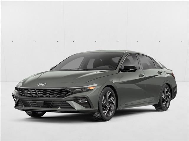 Amazon Gray 2025 Hyundai Elantra Hybrid Sedan Front-Wheel Drive Automatic