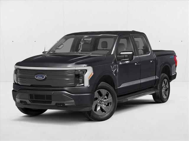 Agate Black Metall 2025 Ford F-150 Lightning Pickup Truck All-Wheel Drive 1-Speed Automatic