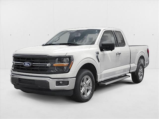Silver 2025 Ford F-150 XLT SuperCrew 4WD Pickup Truck Four-Wheel Drive Automatic