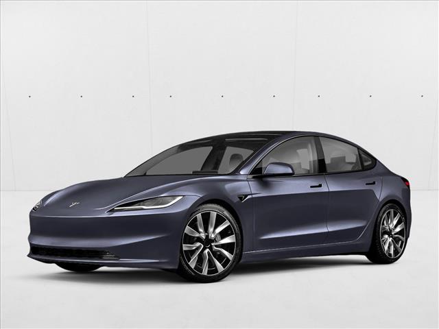 Gray (Stealth Grey) 2025 Tesla Model 3 Long Range RWD Sedan Rear-Wheel Drive 1-Speed Automatic