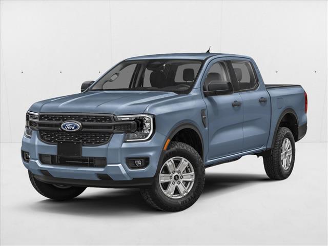Blue (Azure Gray Metallic Tri-Coat) 2025 Ford Ranger XLT SuperCrew 4WD Pickup Truck Four-Wheel Drive Automatic