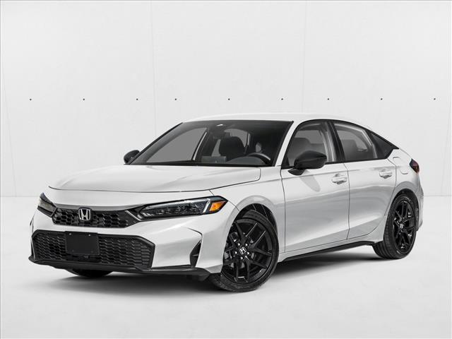 Platinum White Pearl 2026 Honda Civic Hatchback Sport FWD Hatchback Front-Wheel Drive Continuously Variable Transmission
