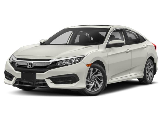 White Orchid Pearl 2018 Honda Civic EX Sedan Front-Wheel Drive Automatic