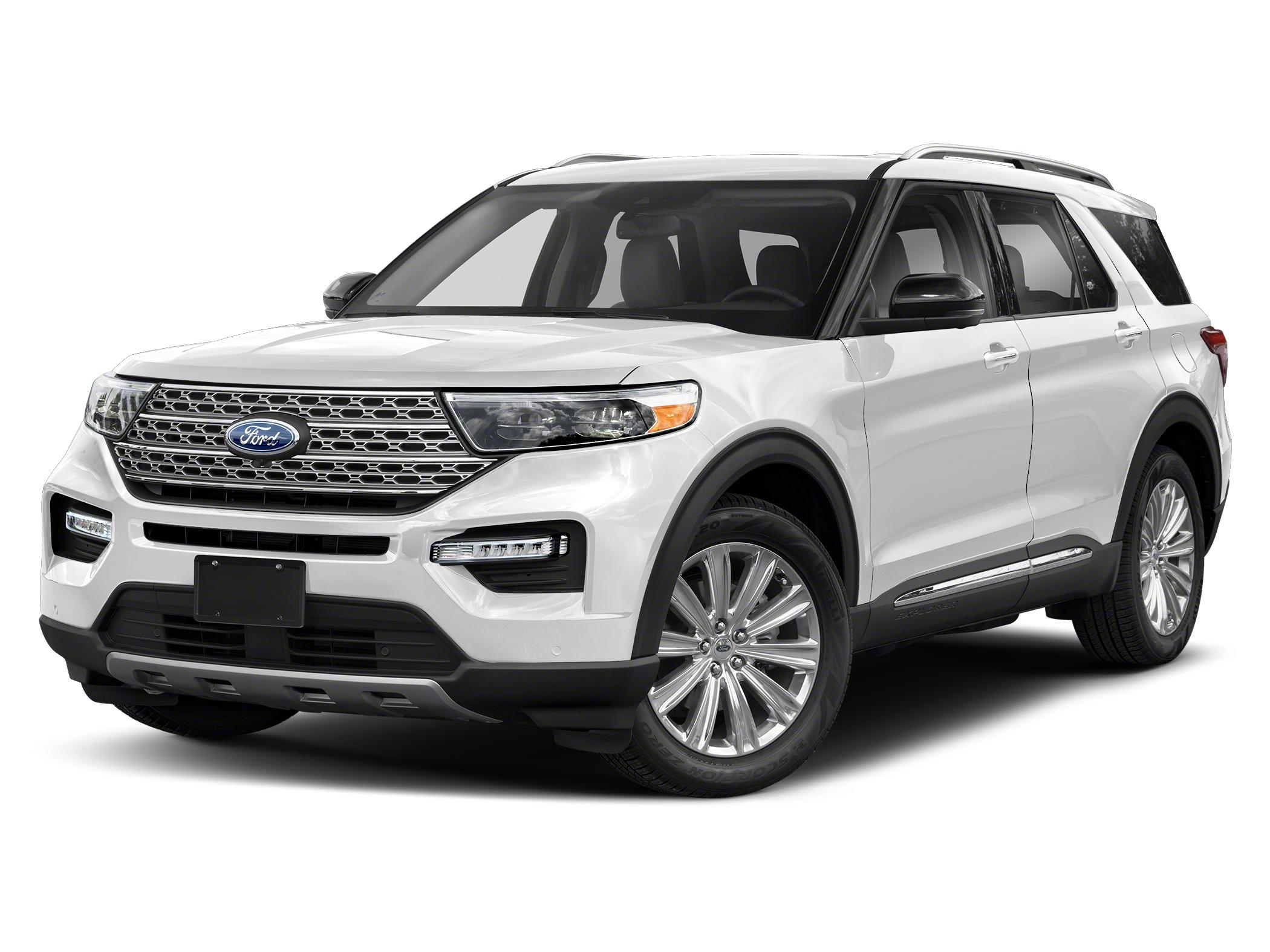 Star White Metallic Tri-Coat 2020 Ford Explorer Limited RWD SUV / Crossover Rear-Wheel Drive Automatic