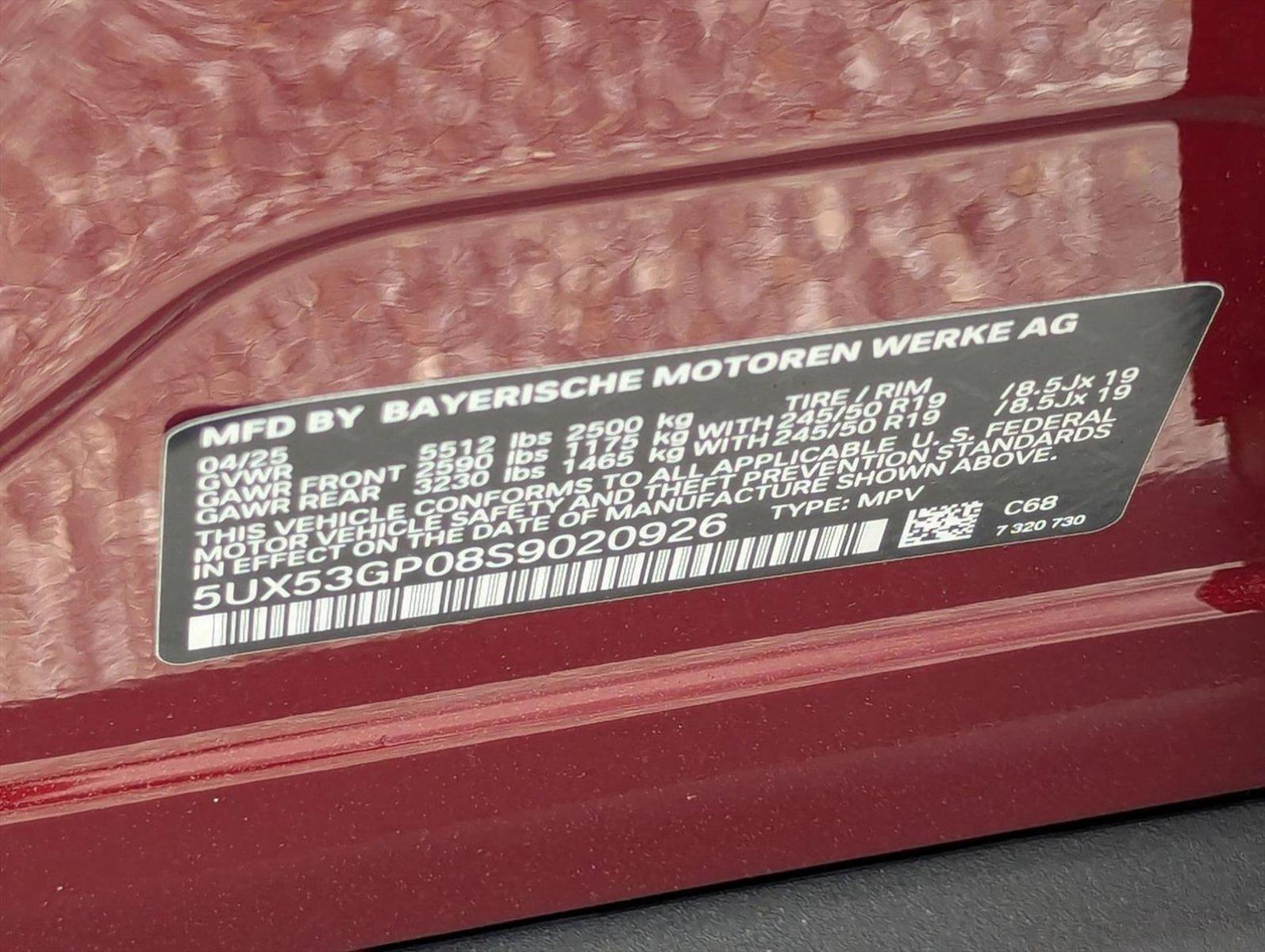 Used 2025 Vegas Red Metallic BMW 30 xDrive image 17