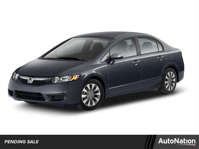 Blue 2010 Honda Civic EX Sedan Front-Wheel Drive 5-Speed Automatic