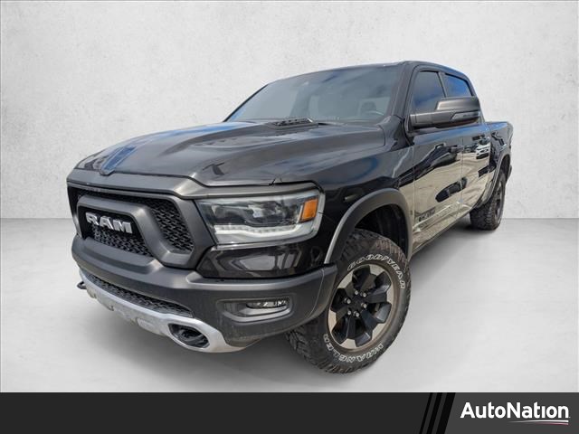 Black 2024 RAM 1500 Rebel Crew Cab 4WD Pickup Truck Four-Wheel Drive