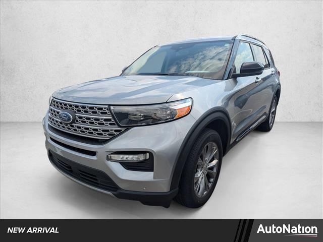 Iconic Silver Metallic 2022 Ford Explorer Limited AWD SUV / Crossover All-Wheel Drive Automatic