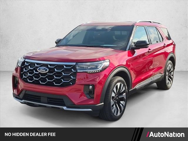 Rapid Red Metallic Tinted Clearcoat 2026 Ford Explorer SUV / Crossover All-Wheel Drive Automatic
