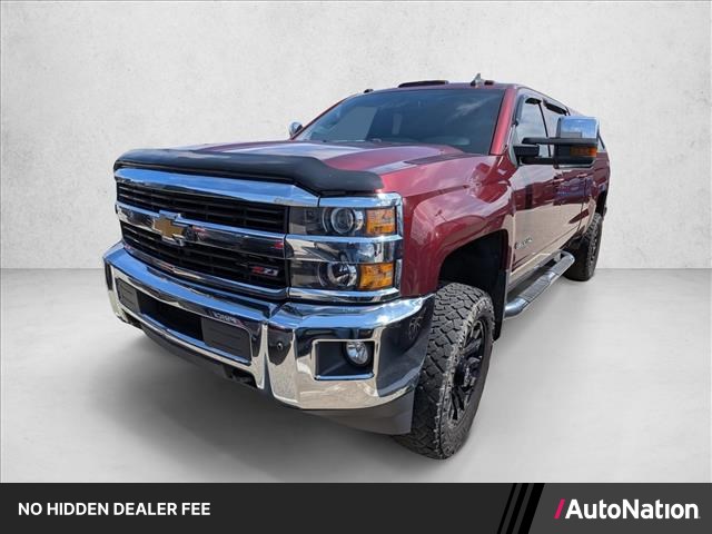 Red 2016 Chevrolet Silverado 2500HD Pickup Truck Four-Wheel Drive Automatic