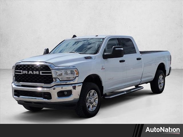 Bright White Clearcoat 2024 RAM 3500 Big Horn Crew Cab LB 4WD Pickup Truck Four-Wheel Drive 6-Speed Automatic