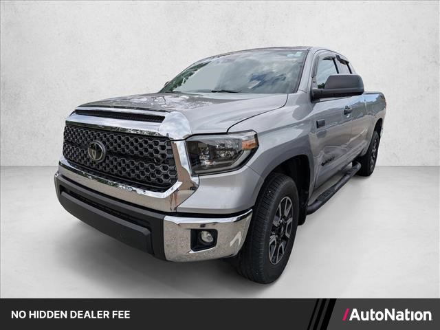 Silver Sky Metallic 2020 Toyota Tundra SR5 Double Cab 4WD Pickup Truck Four-Wheel Drive Automatic