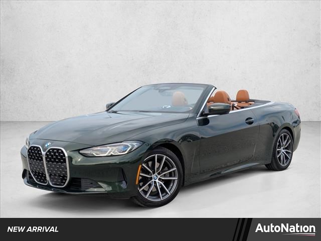 San Remo Green Metallic 2021 BMW 4 Series 430i Convertible RWD Convertible Rear-Wheel Drive Automatic
