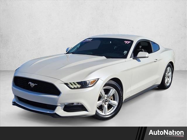 White Platinum Metallic Tri-Coat 2017 Ford Mustang V6 Coupe RWD Coupe Rear-Wheel Drive 6-Speed Automatic