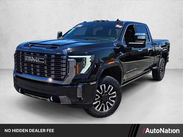 Onyx Black 2024 GMC Sierra 3500HD Denali Ultimate Crew Cab 4WD Pickup Truck Four-Wheel Drive Automatic