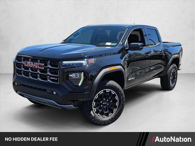 Onyx Black 2026 GMC Canyon AT4 Crew Cab 4WD Pickup Truck Four-Wheel Drive 8-Speed Automatic