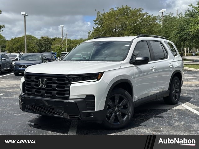 Platinum White Pearl 2026 Honda Pilot Sport FWD SUV / Crossover Front-Wheel Drive Automatic