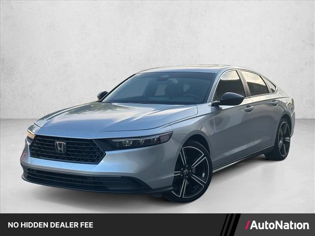 Lunar Silver Metallic 2023 Honda Accord Hybrid Sport FWD Sedan Front-Wheel Drive Automatic