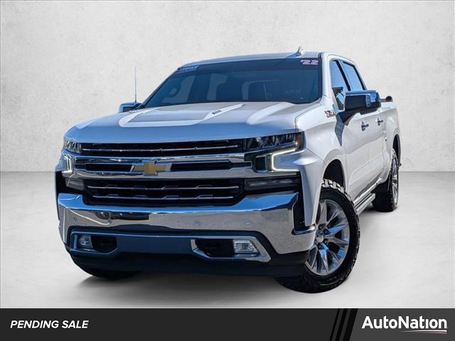 White (Iridescent Pearl Tricoat) 2022 Chevrolet Silverado 1500 LTZ Crew Cab 4WD Pickup Truck Four-Wheel Drive Automatic