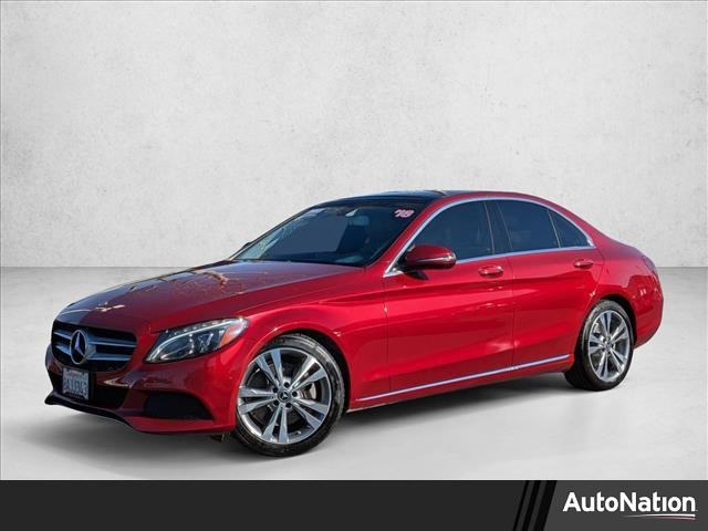 Designo Cardinal Red Metallic 2018 Mercedes-Benz C-Class C 300 Sedan RWD Sedan Rear-Wheel Drive Automatic