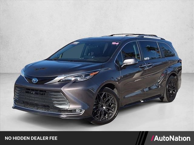 Predawn Gray Mica 2024 Toyota Sienna Minivan Front-Wheel Drive Automatic