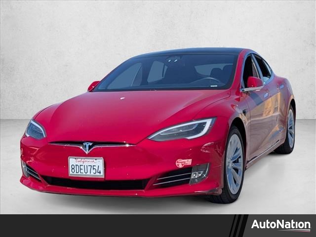 Red 2018 Tesla Model S 75D AWD Sedan All-Wheel Drive Automatic