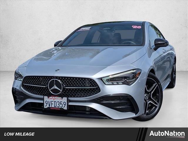 Cirrus Silver Metallic 2026 Mercedes-Benz CLA 250 4MATIC Coupe All-Wheel Drive Automatic