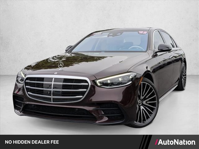 Rubellite Red 2022 Mercedes-Benz S-Class S 580 4MATIC AWD Sedan All-Wheel Drive Automatic