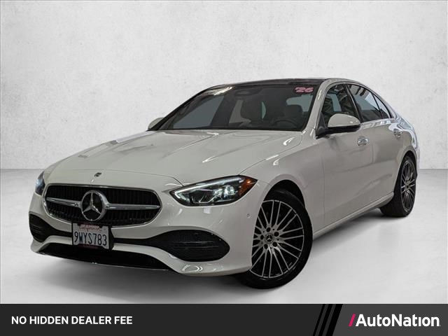 Polar White 2026 Mercedes-Benz C-Class C 300 RWD Sedan Rear-Wheel Drive Automatic