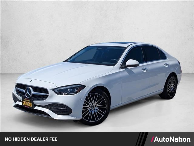 Polar White 2023 Mercedes-Benz C-Class Sedan Rear-Wheel Drive Automatic