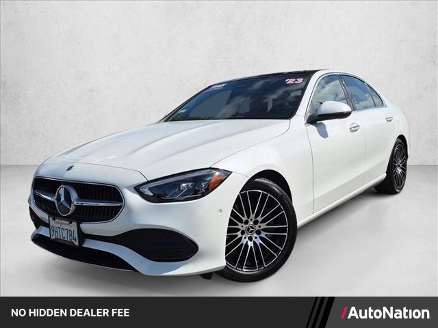 Manufaktur Moonlight White Metallic 2023 Mercedes-Benz C-Class Sedan Rear-Wheel Drive Automatic