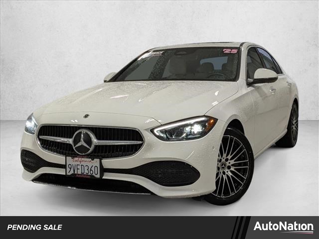 Polar White 2025 Mercedes-Benz C-Class C 300 RWD Sedan Rear-Wheel Drive Automatic